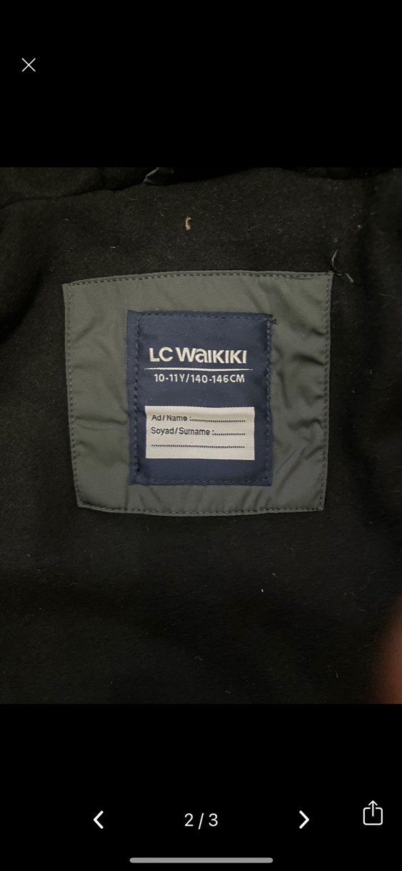 Kız çocukKoyu Gri Kapüşonlu Midi Mont - Görsel 2