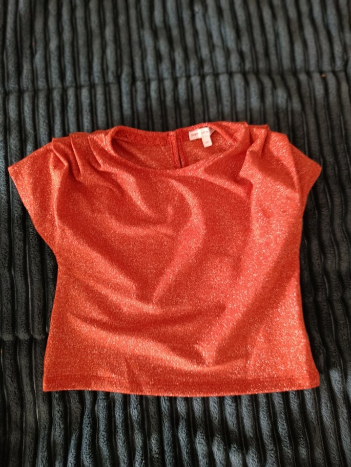 parlak sentetik kısa kol buzi tsort - Görsel 2