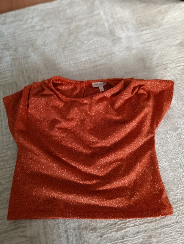 parlak sentetik kısa kol buzi tsort - Görsel 3