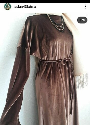 xl Beden camel Renk Boydan kadife elbise