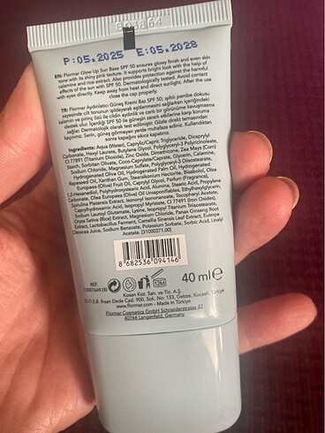 Beden Flormar glow up sun base spf 50