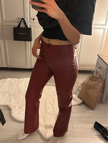 36 Beden Deri pantalon