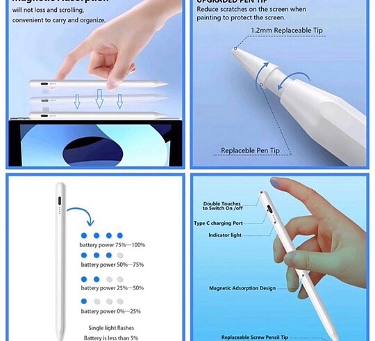Beden iPad Tablet Kalemi Stylus Pen