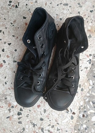 Converse siyah deri orijinal