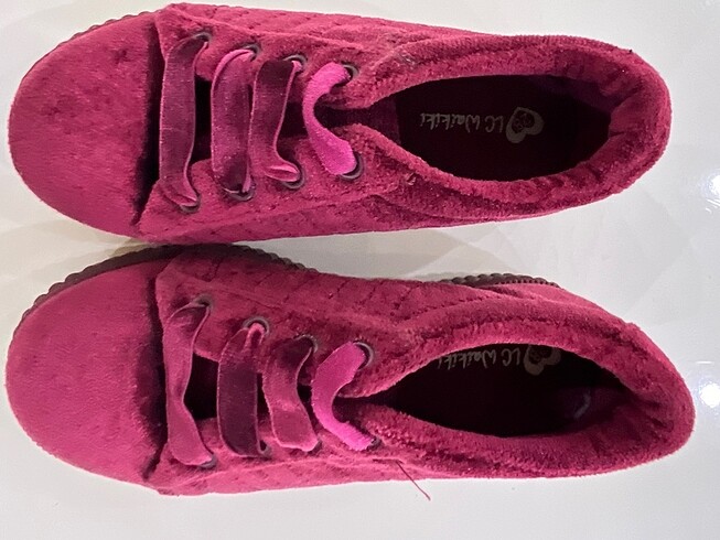 LC Waikiki Lc wakiki bordo kadife ayakkabı