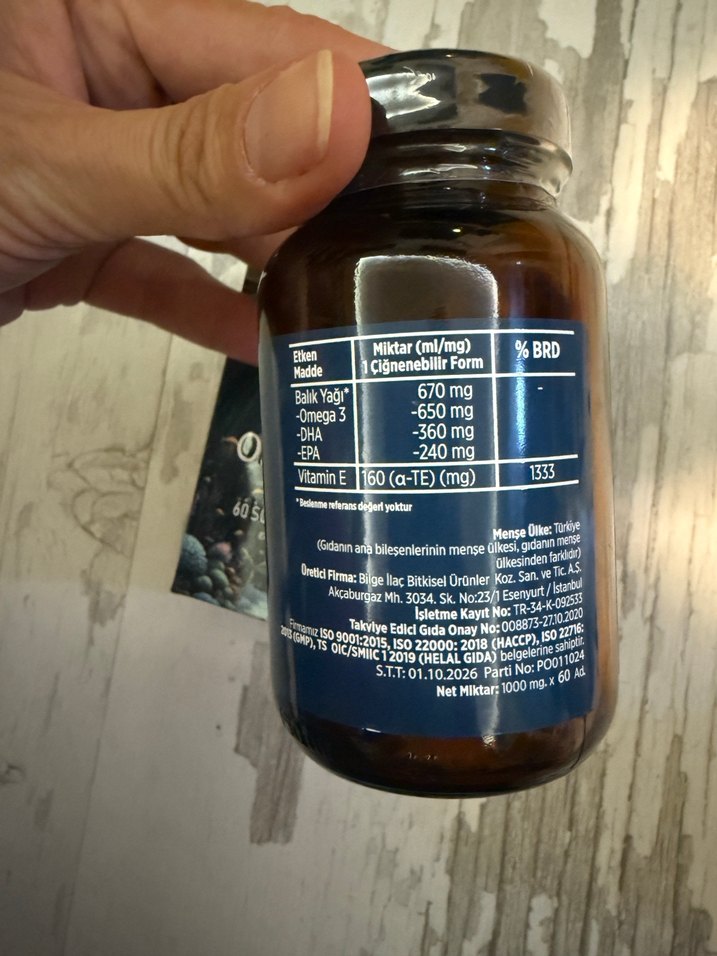 Dr. Phytopharma Omega-3 60 Yumuşak Kapsül - Görsel 3