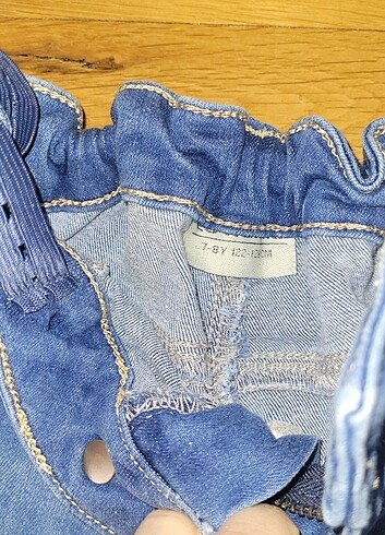8 Yaş Beden Lcw 7-8 yaş beli ayarlanabilir lastikli kot pantalon
