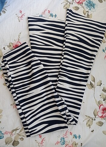 Zebra desen İspanyol tyt pantolon 