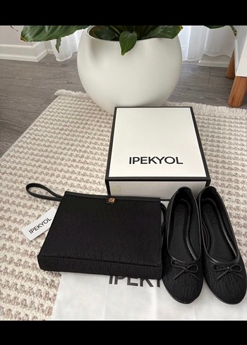 ipekyol Siyah Minimal Ciftli Set