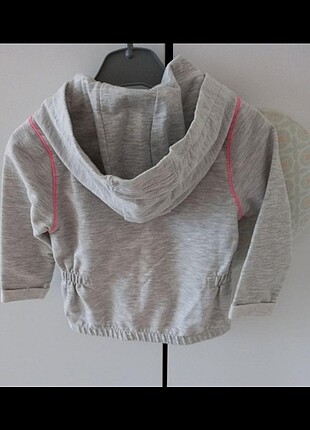 9-12 Ay Beden gri Renk Kapisonlu sweat