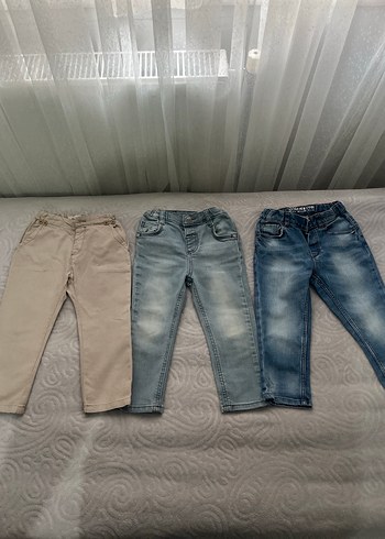 Erkek Çocuk Bej Denim Pantolon - Görsel 2