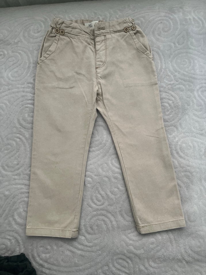 Erkek Çocuk Bej Denim Pantolon - Görsel 4