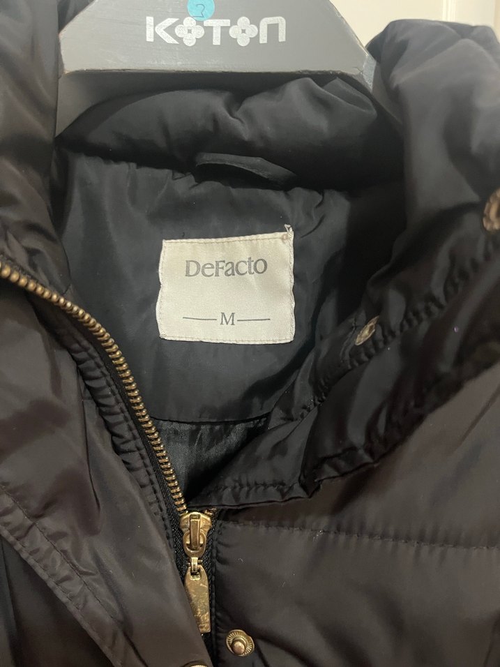 Kemerli Siyah Midi Kadın Mont - Görsel 5