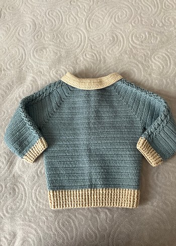 Vintage Erkek Çocuk Triko Hırka - Görsel 2