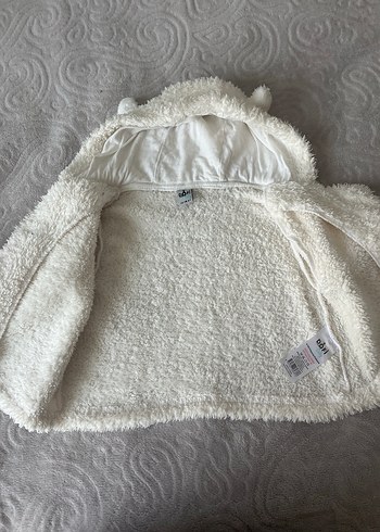 Kapüşonlu Peluş Çocuk Ceket - Görsel 2