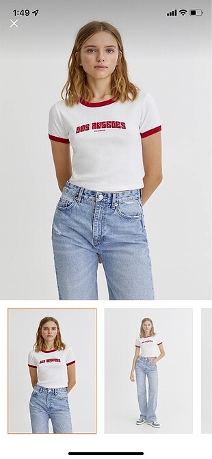 pull bear crop tshirt