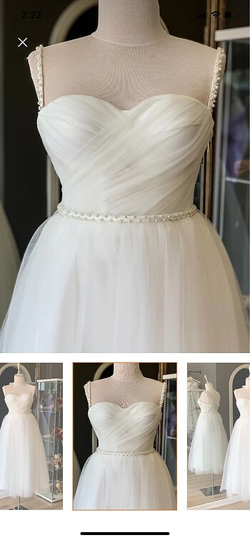 Zara beyaz inci detaylı elbise
