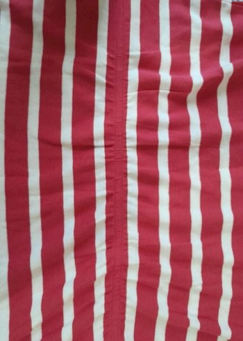 Kısa Kollu Çizgili Midi Triko Elbise - Görsel 4