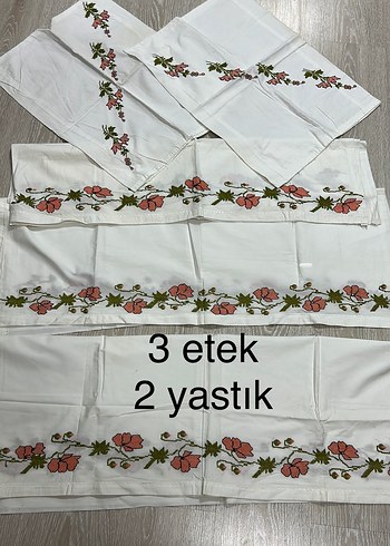 El İşlemeli Geleneksel Dantel Kenarlı Peçeteler - Görsel 6