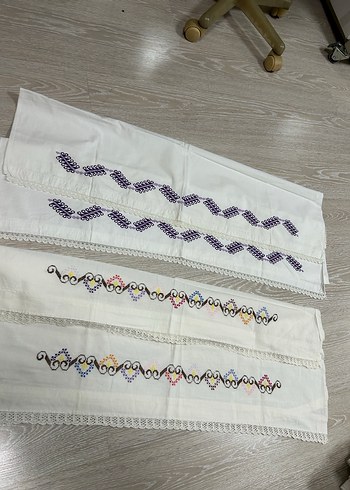 El İşlemeli Geleneksel Dantel Kenarlı Peçeteler - Görsel 14
