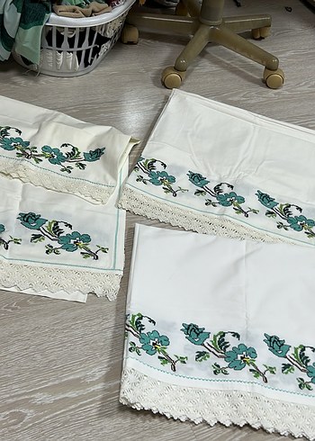 El İşlemeli Geleneksel Dantel Kenarlı Peçeteler - Görsel 3