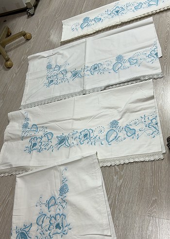 El İşlemeli Geleneksel Dantel Kenarlı Peçeteler - Görsel 2