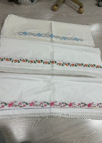 El İşlemeli Geleneksel Dantel Kenarlı Peçeteler - Görsel 12