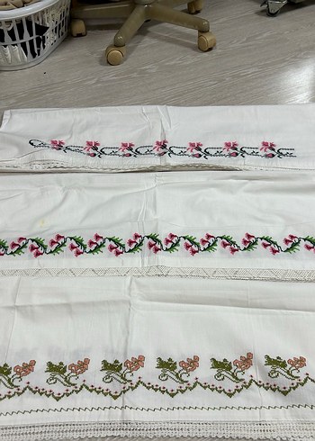 El İşlemeli Geleneksel Dantel Kenarlı Peçeteler - Görsel 18