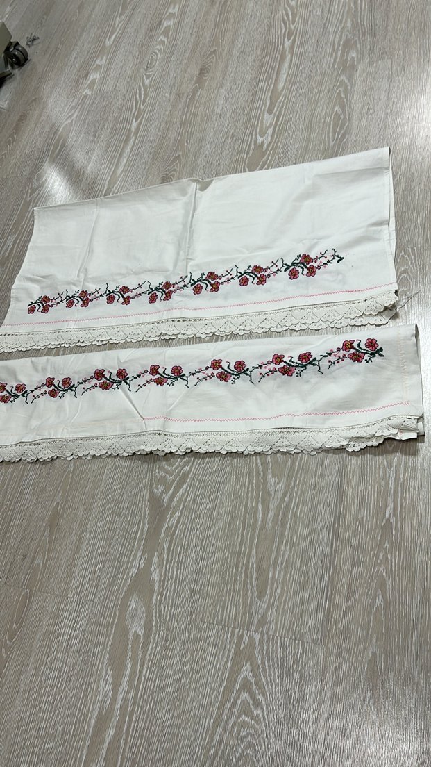 El İşlemeli Geleneksel Dantel Kenarlı Peçeteler - Görsel 4