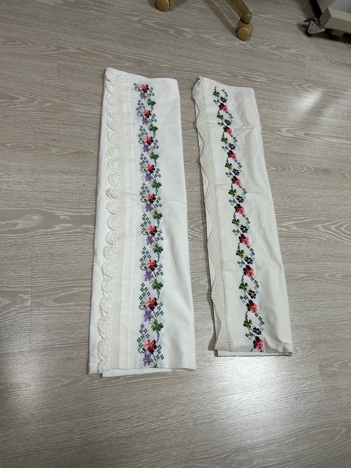 El İşlemeli Geleneksel Dantel Kenarlı Peçeteler - Görsel 5