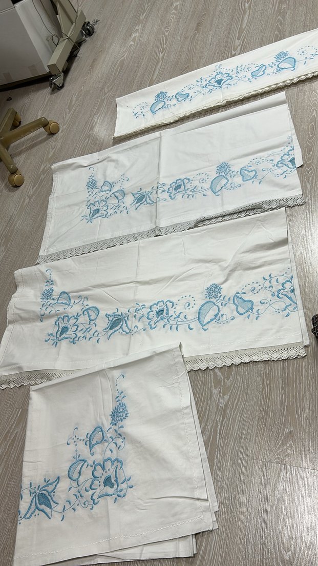 El İşlemeli Geleneksel Dantel Kenarlı Peçeteler - Görsel 2