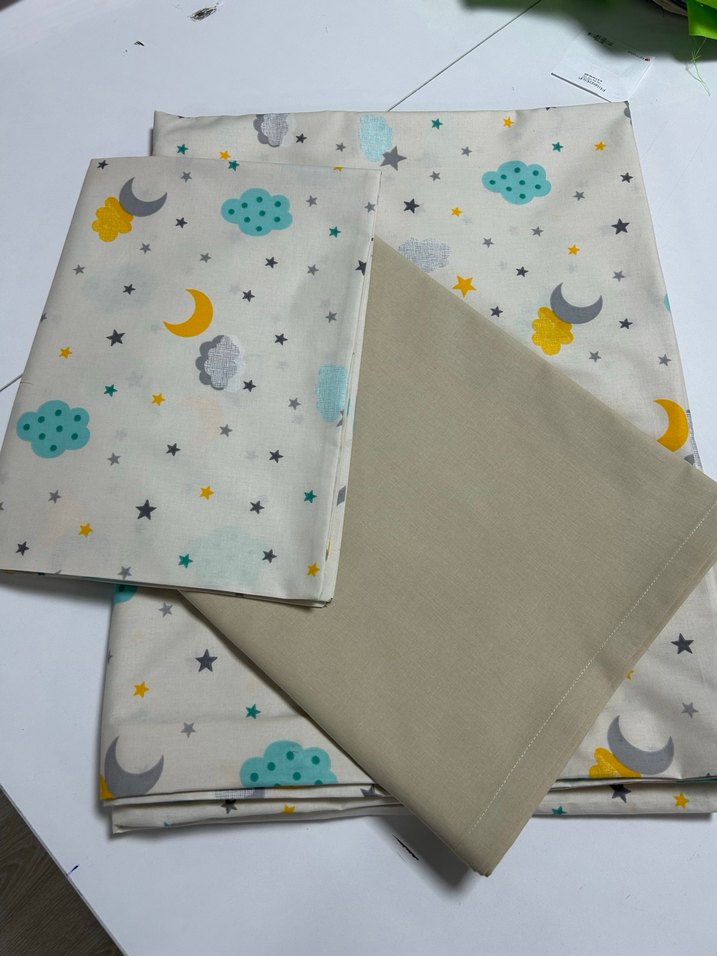 Bej Çiçek Desenli Nevresim ve Çarşaf Seti - Görsel 2