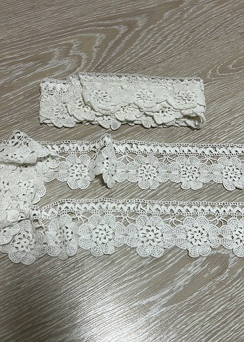 Çiçek Desenli El Yapımı Dantel Şerit - Görsel 17