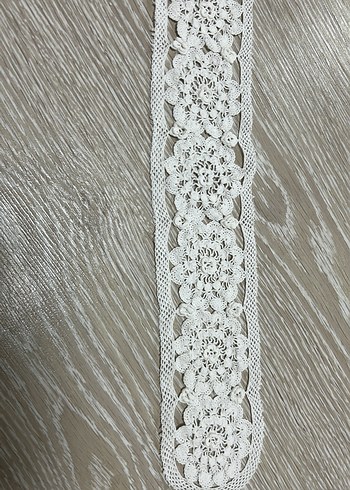 Çiçek Desenli El Yapımı Dantel Şerit - Görsel 7