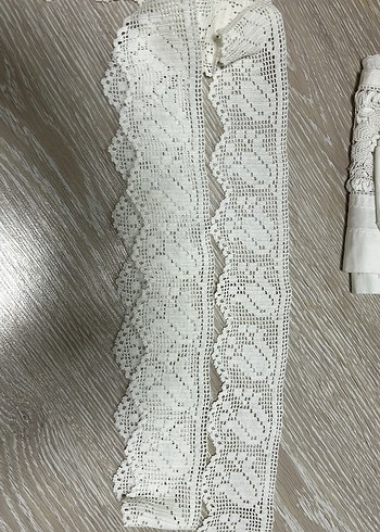 Çiçek Desenli El Yapımı Dantel Şerit - Görsel 20