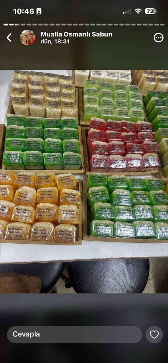 Doğal Lifli Yeşil Sabun - Görsel 3