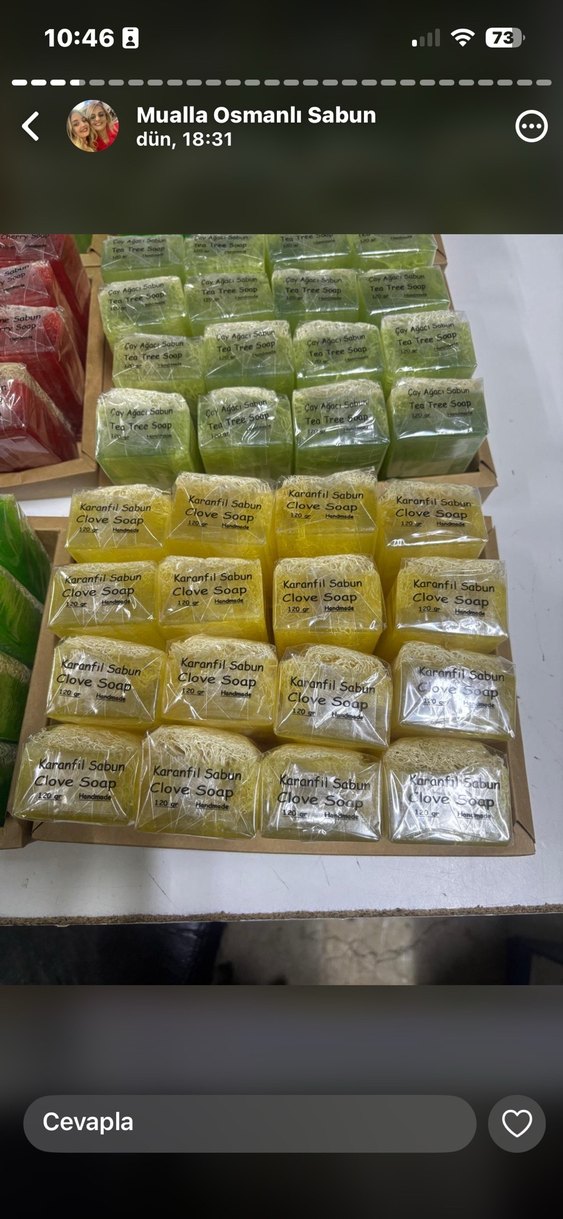 Doğal Lifli Yeşil Sabun - Görsel 4