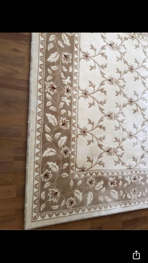 Bahariye halı Bej İşlemeli Klasik Halı - Görsel 2