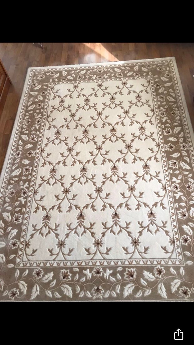 Bahariye halı Bej İşlemeli Klasik Halı - Görsel 5