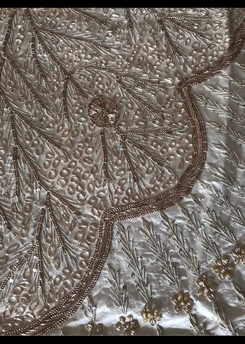 Yatak örtüsü İşlemeli Beyaz Parlak - Görsel 4