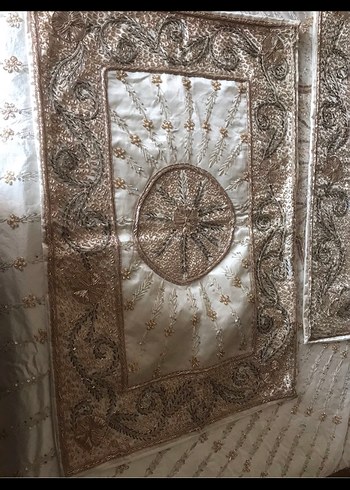 Yatak örtüsü İşlemeli Beyaz Parlak - Görsel 3