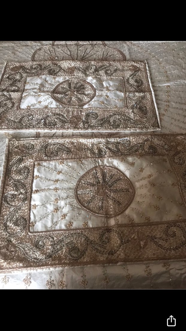 Yatak örtüsü İşlemeli Beyaz Parlak - Görsel 2