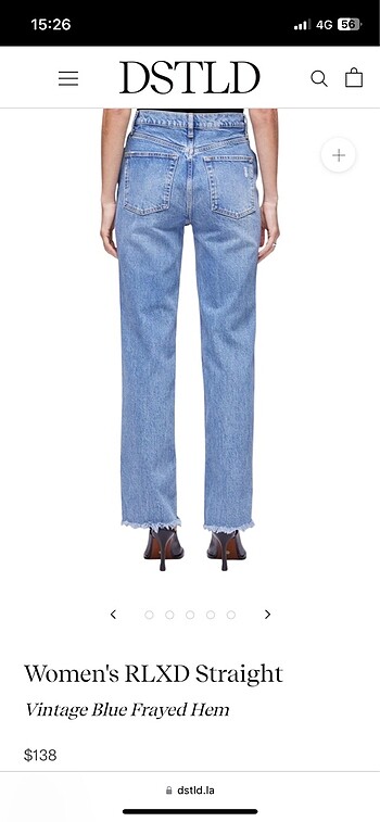Diğer DSTLD vintage blue yıpranmış jean