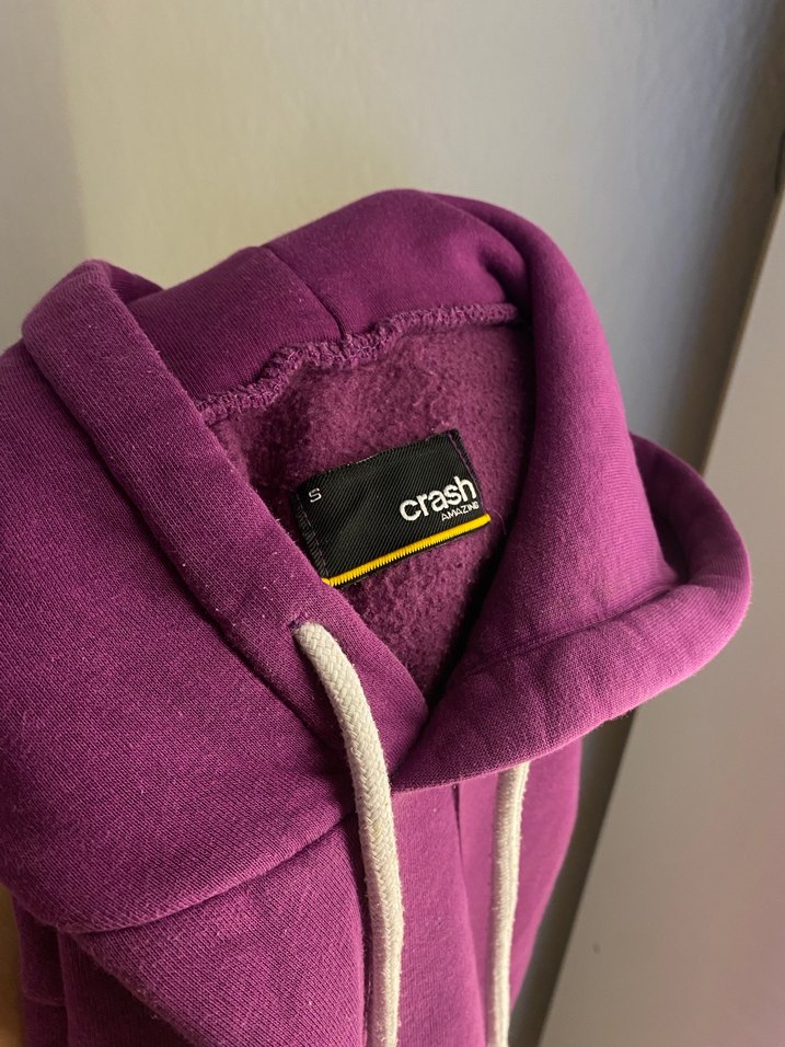 Mor Kapüşonlu Kadın Sweatshirt - Görsel 5