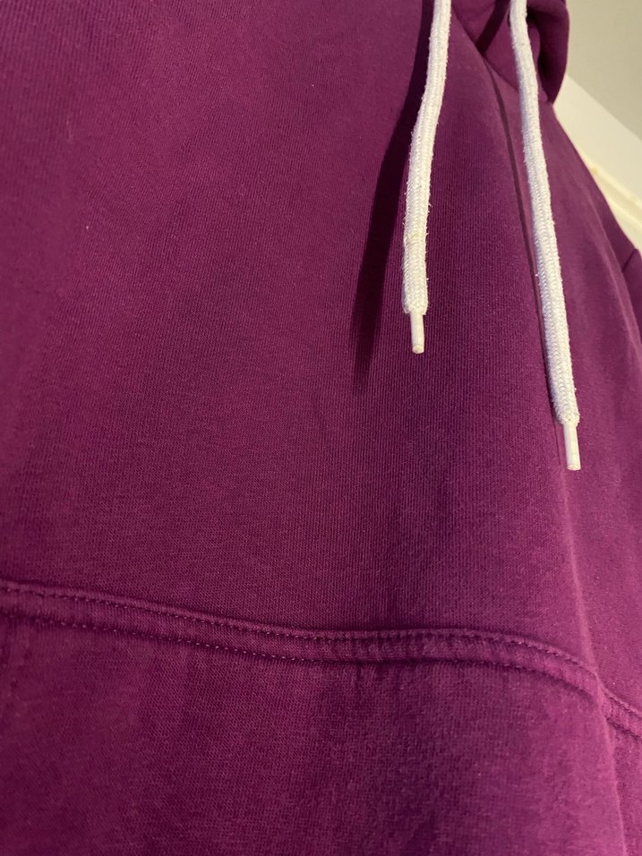 Mor Kapüşonlu Kadın Sweatshirt - Görsel 4