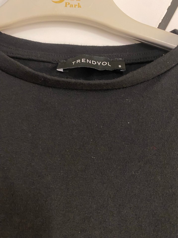 Kısa Kollu Siyah Drapeli Uzun Elbise - Görsel 5