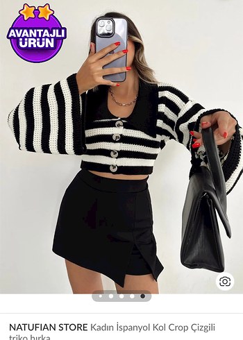 S beden Zebra Desenli Siyah Beyaz Örgü Kadın Kazak - Görsel 4