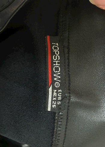 Siyah Deri Mini Etek - Görsel 9