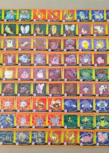Renkli Pokemon stickerler - Görsel 2
