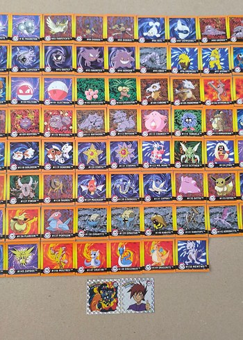 Renkli Pokemon stickerler - Görsel 4